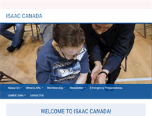 Tablet Screenshot of isaac-canada.org
